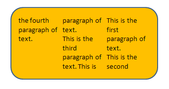 Shape with text - anchoring